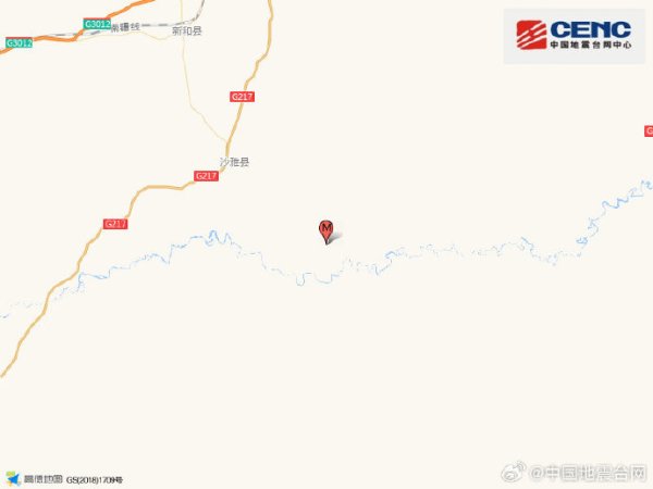 配资炒股官网开户 新疆巴音郭楞州尉犁县发生4.0级地震，震源深度20千米
